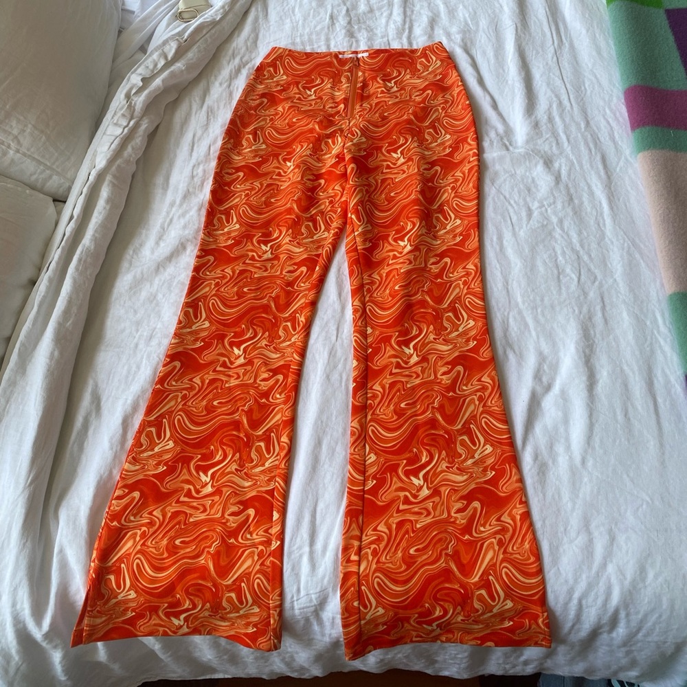 Hosbjerg Orange Flare Pants